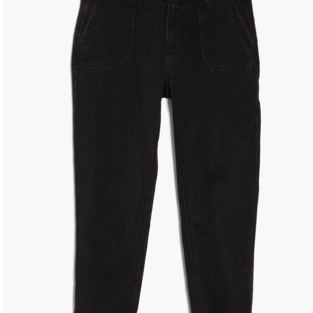 Paige Mayslie Women's Black High-Waisted Jeans
